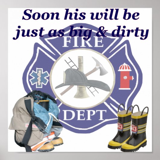 Kids Fire Dept Poster (Vorne)