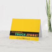 Kid's Fire Truck Custom Happy Birthday Karte (Rückseite)