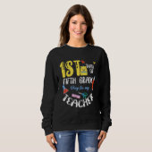 Kids First 1st Day of Fifth 5th Grade Student Back Sweatshirt (Vorne ganz)