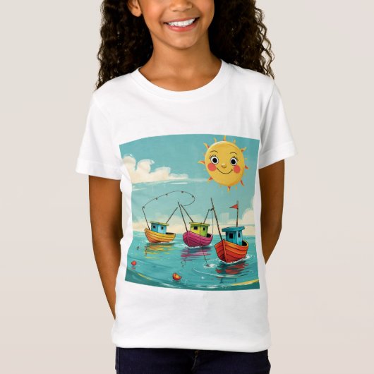 Kids Fishing Adventure T-Shirt (Vorderseite)