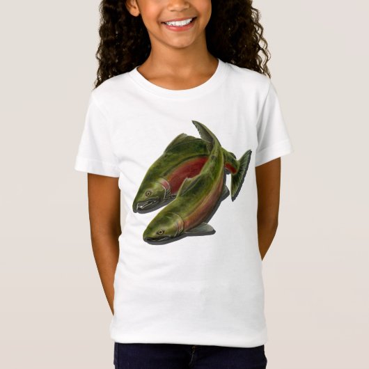 Kid's Fishing-Shirts Coho Lachs Kid's T - Shirt (Vorderseite)