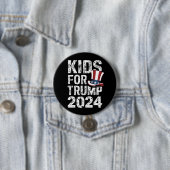 Kids for Trump USA Election 2024 Button (Beispiel)