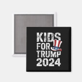 Kids for Trump USA Election 2024 Magnet (Vorderseite/Rückseite)