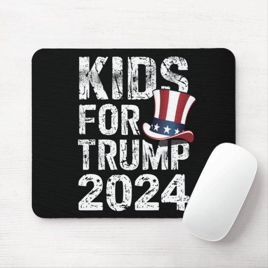 Kids for Trump USA Election 2024 Mousepad (Mit Mouse)