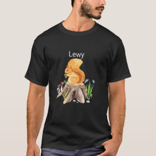 Kids Forest Animal Eichhörnchen mit dem Namen Lewy T-Shirt