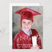 Kids Foto Abschluss Ankündigung (Vorne/Hinten)