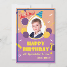 Kids Foto Balloons Happy Birthday Personalize
