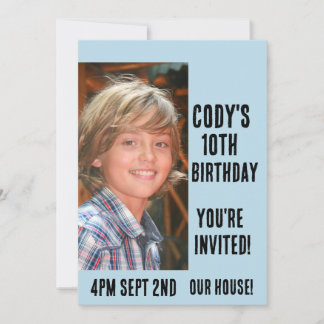 KIDS FOTO BIRTHDAY PARTY CUSTOM EINLADUNGEN