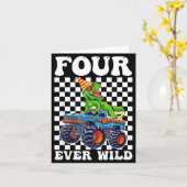 Kids Four Ever Wild Dinosaurier Monster Truck 4. G Karte (Gelbe Blume)