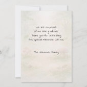 Kids Fox Bear Bunny Woodland Graduation Karte (Rückseite)