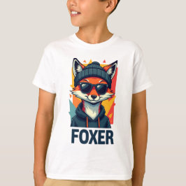 "Kids Foxer T - Shirt - Fun & Playful Fox Design f