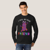 Kids Friendship Monster I Will Be Your Friend Stop T-Shirt (Vorne ganz)