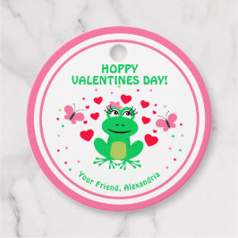 Kids Frog Hoppy Valentinstag Geschenkanhänger