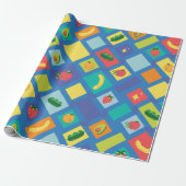 Kids Fruit and Veggie Geschenkpapier (Ungerollt)