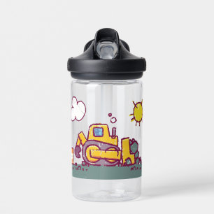 Kids Fun BullDozer Baufahrzeug Trinkflasche