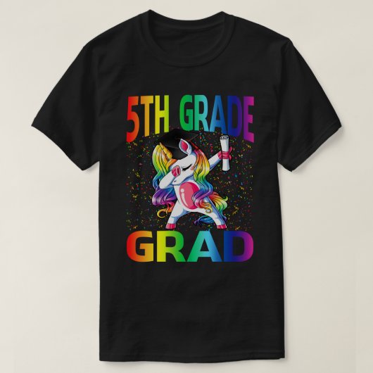 Kids Funny Abschluss 5th Grad Grad Grad Grad Unico T-Shirt (Design vorne)
