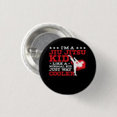 Kids Funny BJJ & MIXED MARTIAL ARTS Design Brazili Button (Vorne & Hinten)
