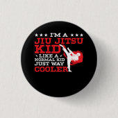 Kids Funny BJJ & MIXED MARTIAL ARTS Design Brazili Button (Vorderseite)