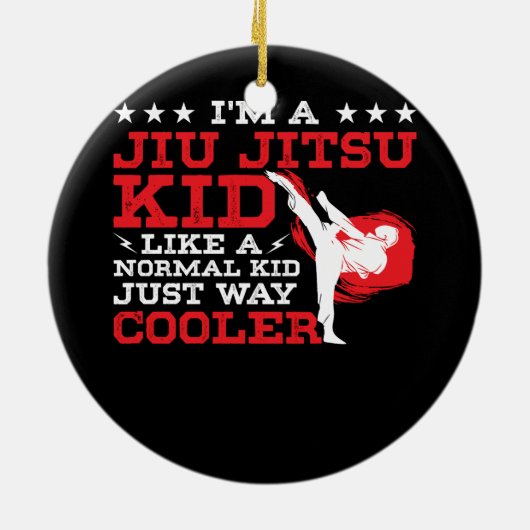 Kids Funny BJJ & MIXED MARTIAL ARTS Design Brazili Keramik Ornament (Hinten)