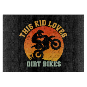 Kids Funny Dirt Bike Schneidebrett