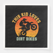 Kids Funny Dirt Bike Serviette (Vorderseite)