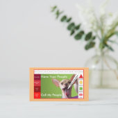 Kids Funny dog pädagogisches Spiel Visitenkarte (Stehend Vorderseite)