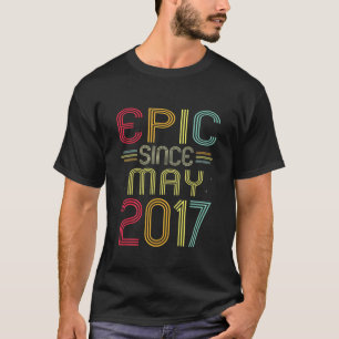 Kids Funny Epic Seit Mai 2017 5. Geburtstag 5 Jahr T-Shirt