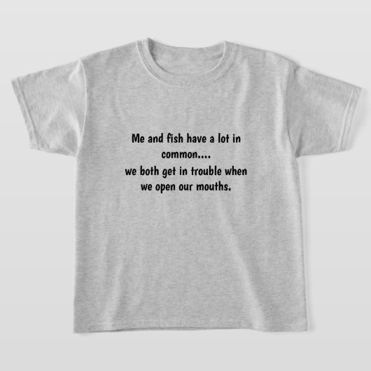Kids Funny Fish T-Shirt (Ablage )