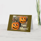 Kids Funny Halloween Country Pumpkins Karte (Vorderseite)