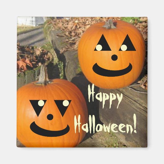 Kids Funny Halloween Country Pumpkins Magnet (Vorne)