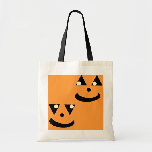 Kids Funny Halloween Pumpkin Faces Tragetasche (Vorne)
