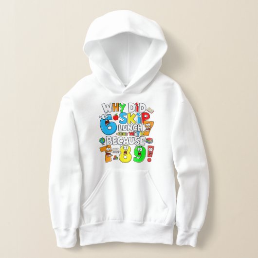 Kids Funny Maths Hoodie | Number Day School UK (Ablage )