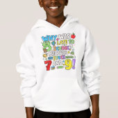 Kids Funny Maths Hoodie | Numbers Joke UK (Vorderseite)