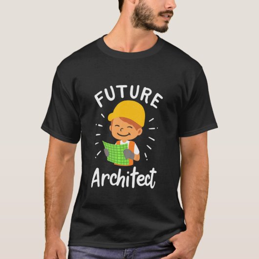 Kids Future Architect Architecture Cad Engineer So T-Shirt (Vorderseite)