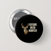 Kids Future Deer Hunter Daddy's Jagd Buddy Todd Button (Vorne & Hinten)