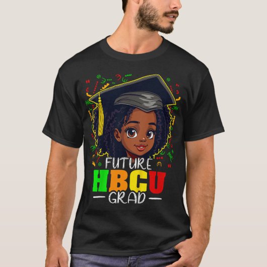 Kids Future Hbcu Grad Black Girls Kinder Abschluss T-Shirt (Vorderseite)