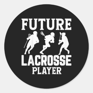 Kids Future Lacrosse Player Kids Runder Aufkleber