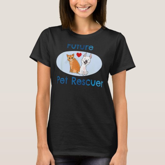 Kids Future Pet Rescuer Kinder Hunde Rettung Tier  T-Shirt (Vorderseite)