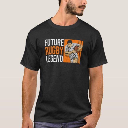 Kids Future Rugby Legend Zitat für Ihre zukünftige T-Shirt (Vorderseite)
