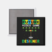 Kids Future Video Game Developer Kinderspiel Magnet (Vorderseite/Rückseite)