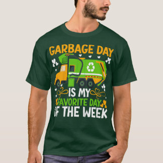 Kids Garbage Day Garbage Truck Costume For Boys To T-Shirt