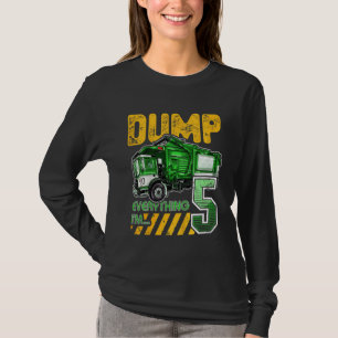 Kids Garbage Truck 5. Geburtstag 5 Jahre alt Gebur T-Shirt