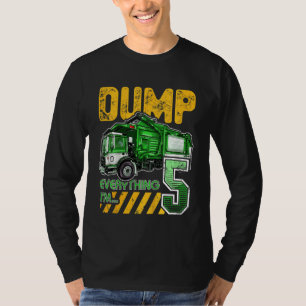 Kids Garbage Truck 5. Geburtstag 5 Jahre alt Gebur T-Shirt