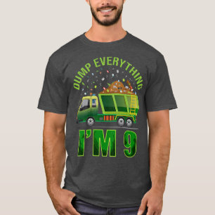 Kids Garbage Truck Dump Alles, was ich bin 9 Garba T-Shirt