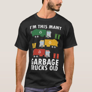 Kids Garbage Truck Geburtstag Shirt 3 Jahre Junge