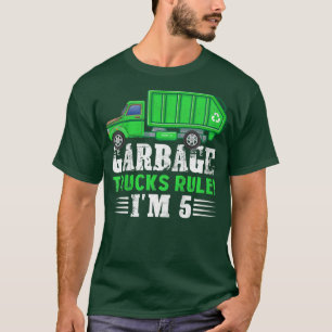 Kids Garbage Trucks Regel I m 5 Jahre alter Müll T T-Shirt