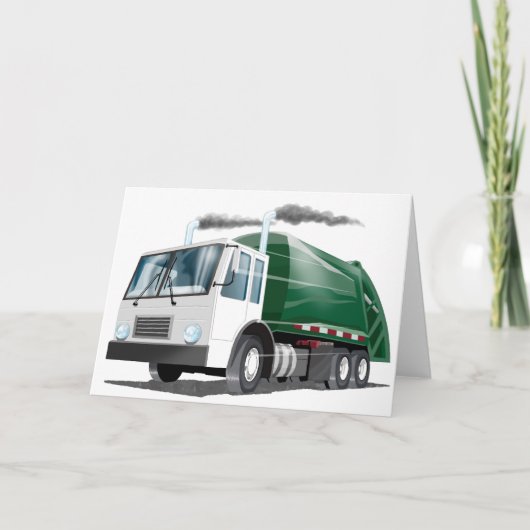 Kids Garbour Truck Card Karte (Vorderseite)