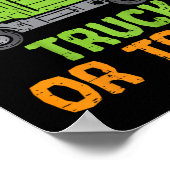 Kids Garge Truck Pumpkins Kleinkind Poster (Ecke)