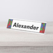 Kids Gebäude Bausteine Collage Schreibtischnamensplakette (Vorderseite )