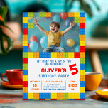 Kids Gebäude Block Geburtstag Einladung<br><div class="desc">Mit diesem Kids Gebäude Block Geburtstagseinladung zum Spaß! Dieses Design mit einer lebhaften Blockgrenze,  fröhlichen Ballons und einem erfreulichen Kind,  das vor Freude hüpft,  ist ideal für ein kreatives und abenteuerliches Party. Ideal für eine Themenfeier mit einem Gebäude,  ist es vollständig anpassbar,  um Ihren besonderen Tag unvergesslich zu machen!</div>